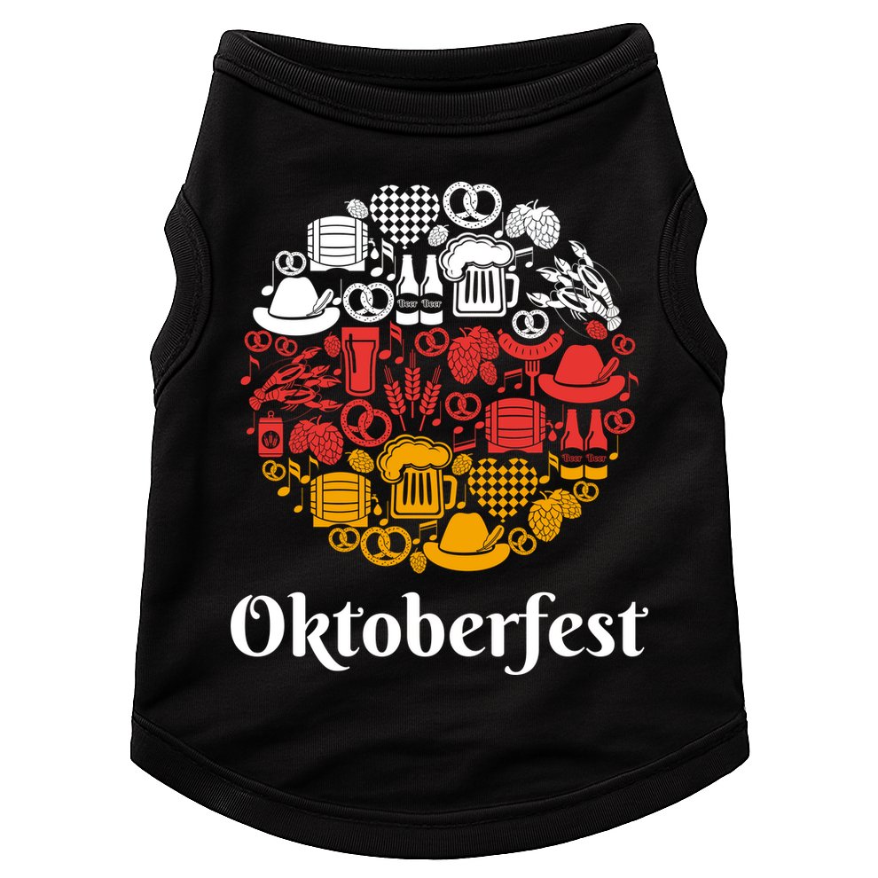 Oktoberfest Holiday Flag Mash Up Doggie Tank