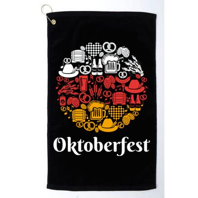 Oktoberfest Holiday Flag Mash Up Golf Towel