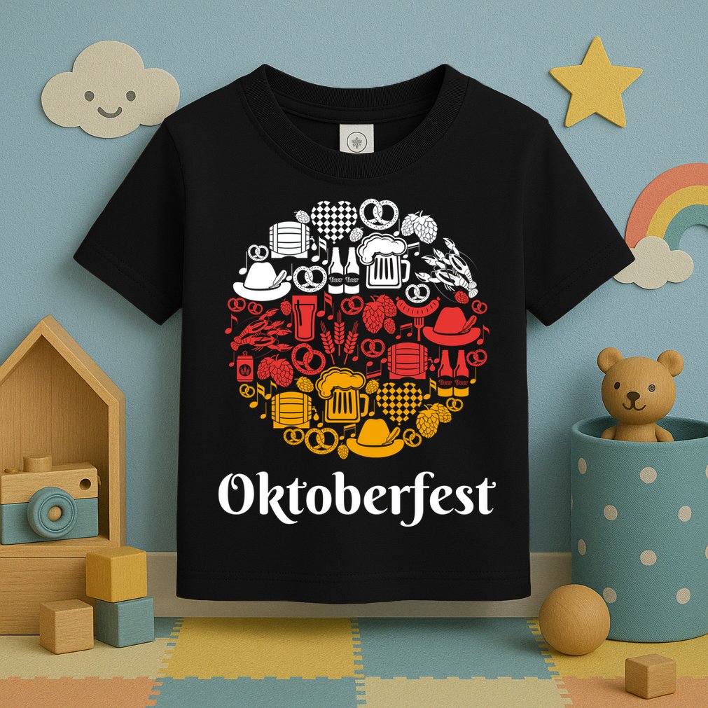 Oktoberfest Holiday Flag Mash Up Toddler T-Shirt