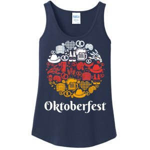 Oktoberfest Holiday Flag Mash Up Ladies Essential Tank