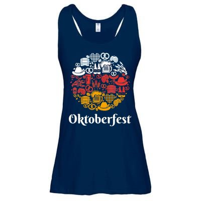 Oktoberfest Holiday Flag Mash Up Ladies Essential Flowy Tank