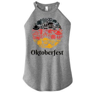 Oktoberfest Holiday Flag Mash Up Women's Perfect Tri Rocker Tank