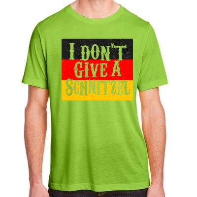 Oktoberfest I Don't Give A Schnitzel German Flag Adult ChromaSoft Performance T-Shirt