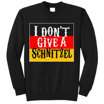 Oktoberfest I Don't Give A Schnitzel German Flag Sweatshirt