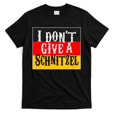 Oktoberfest I Don't Give A Schnitzel German Flag T-Shirt