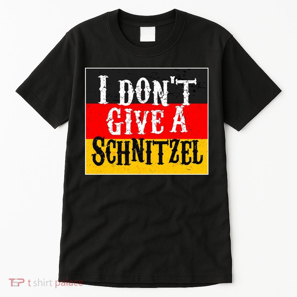 Oktoberfest I Don't Give A Schnitzel German Flag Tall T-Shirt