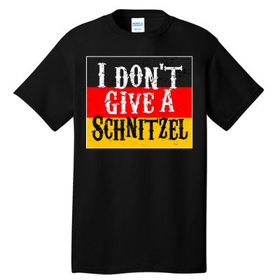 Oktoberfest I Don't Give A Schnitzel German Flag Tall T-Shirt