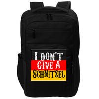 Oktoberfest I Don't Give A Schnitzel German Flag Impact Tech Backpack