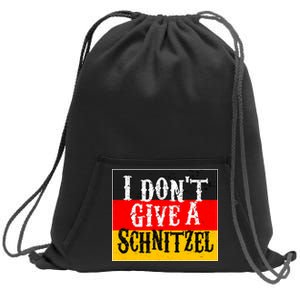 Oktoberfest I Don't Give A Schnitzel German Flag Sweatshirt Cinch Pack Bag