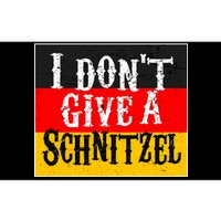 Oktoberfest I Don't Give A Schnitzel German Flag Bumper Sticker