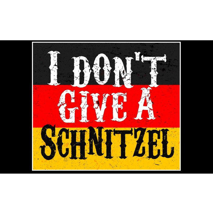 Oktoberfest I Don't Give A Schnitzel German Flag Bumper Sticker