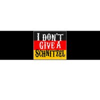 Oktoberfest I Don't Give A Schnitzel German Flag Bumper Sticker