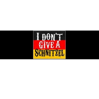 Oktoberfest I Don't Give A Schnitzel German Flag Bumper Sticker