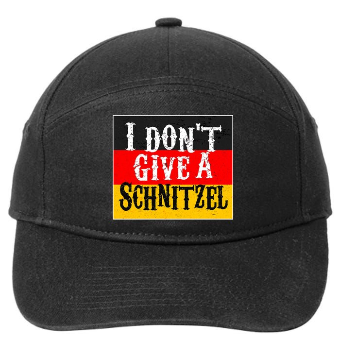 Oktoberfest I Don't Give A Schnitzel German Flag 7-Panel Snapback Hat