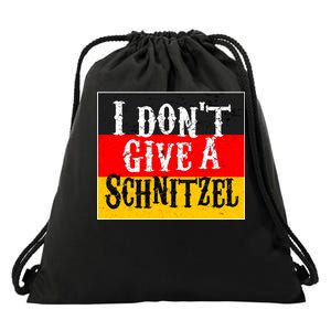 Oktoberfest I Don't Give A Schnitzel German Flag Drawstring Bag