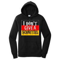 Oktoberfest I Don't Give A Schnitzel German Flag Women's Pullover Hoodie