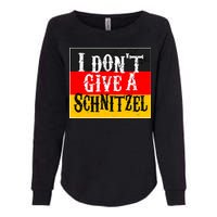 Oktoberfest I Don't Give A Schnitzel German Flag Womens California Wash Sweatshirt