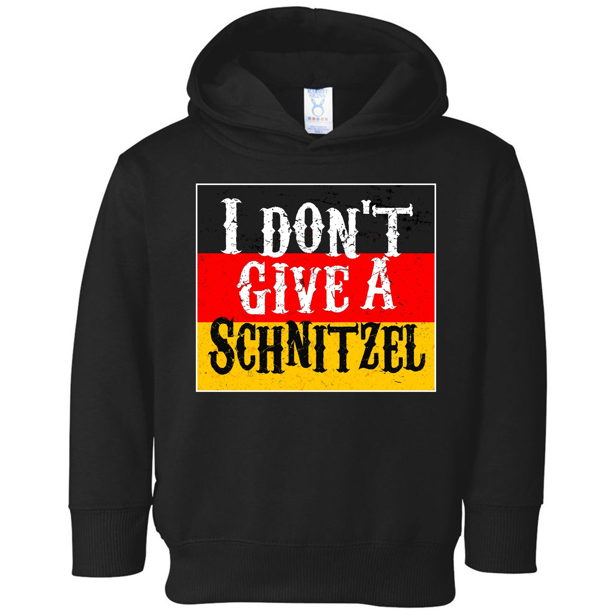 Oktoberfest I Don't Give A Schnitzel German Flag Toddler Hoodie