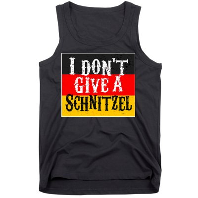 Oktoberfest I Don't Give A Schnitzel German Flag Tank Top