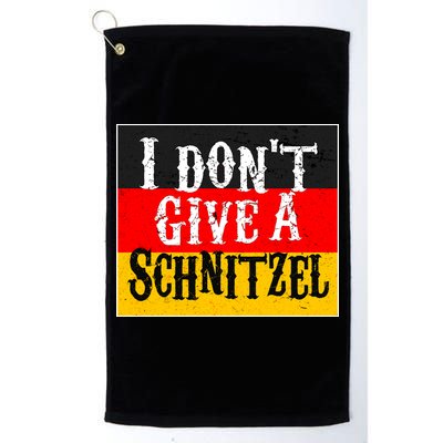 Oktoberfest I Don't Give A Schnitzel German Flag Golf Towel