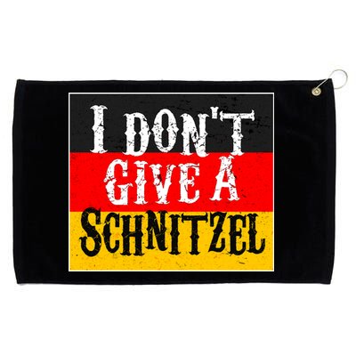 Oktoberfest I Don't Give A Schnitzel German Flag Grommeted Golf Towel