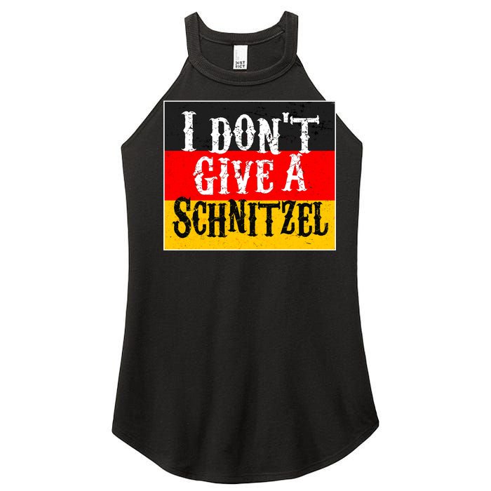 Oktoberfest I Don't Give A Schnitzel German Flag Women's Perfect Tri Rocker Tank