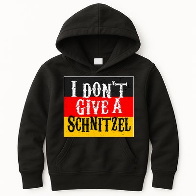 Oktoberfest I Don't Give A Schnitzel German Flag Kids Hoodie
