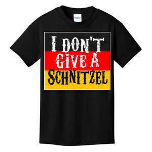 Oktoberfest I Don't Give A Schnitzel German Flag Kids T-Shirt