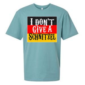 Oktoberfest I Don't Give A Schnitzel German Flag Sueded Cloud Jersey T-Shirt