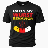 Oktoberfest I'm On My Wurst Behavior  Performance Shirt