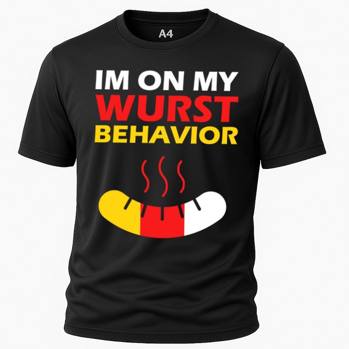 Oktoberfest I'm On My Wurst Behavior  Performance Shirt