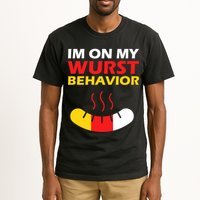 Oktoberfest I'm On My Wurst Behavior  Tall T-Shirt