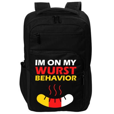 Oktoberfest I'm On My Wurst Behavior  Impact Tech Backpack