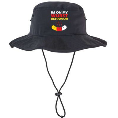 Oktoberfest I'm On My Wurst Behavior  Bucket Hat