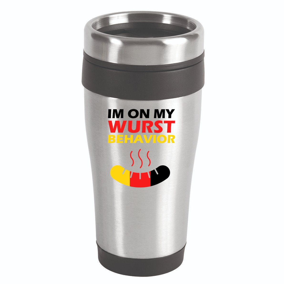 Oktoberfest I'm On My Wurst Behavior  16oz Travel Tumbler