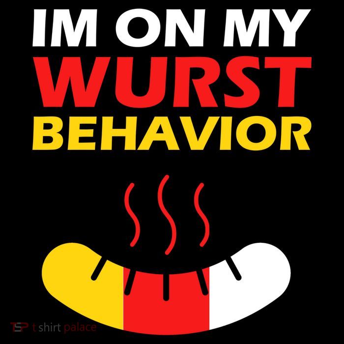 Oktoberfest I'm On My Wurst Behavior  PosiCharge Competitor Tank