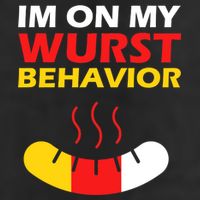 Oktoberfest I'm On My Wurst Behavior  Trucker Hat