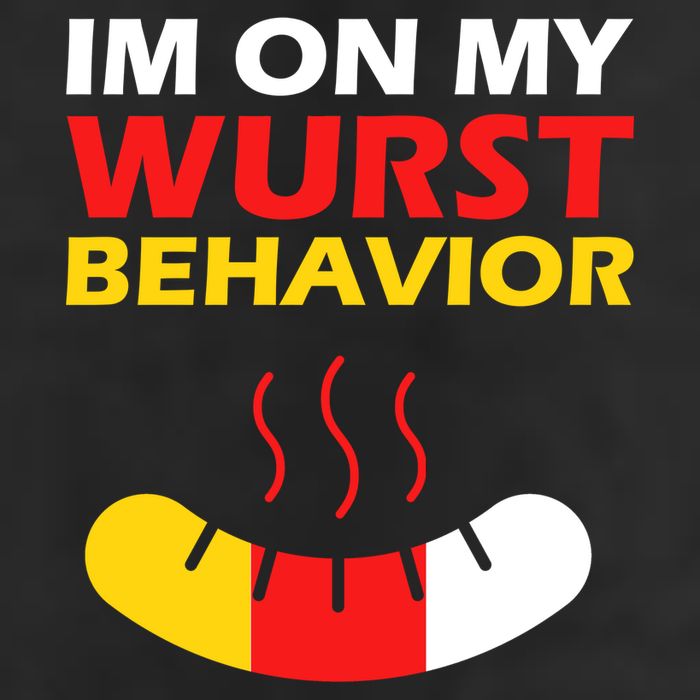 Oktoberfest I'm On My Wurst Behavior  Trucker Hat