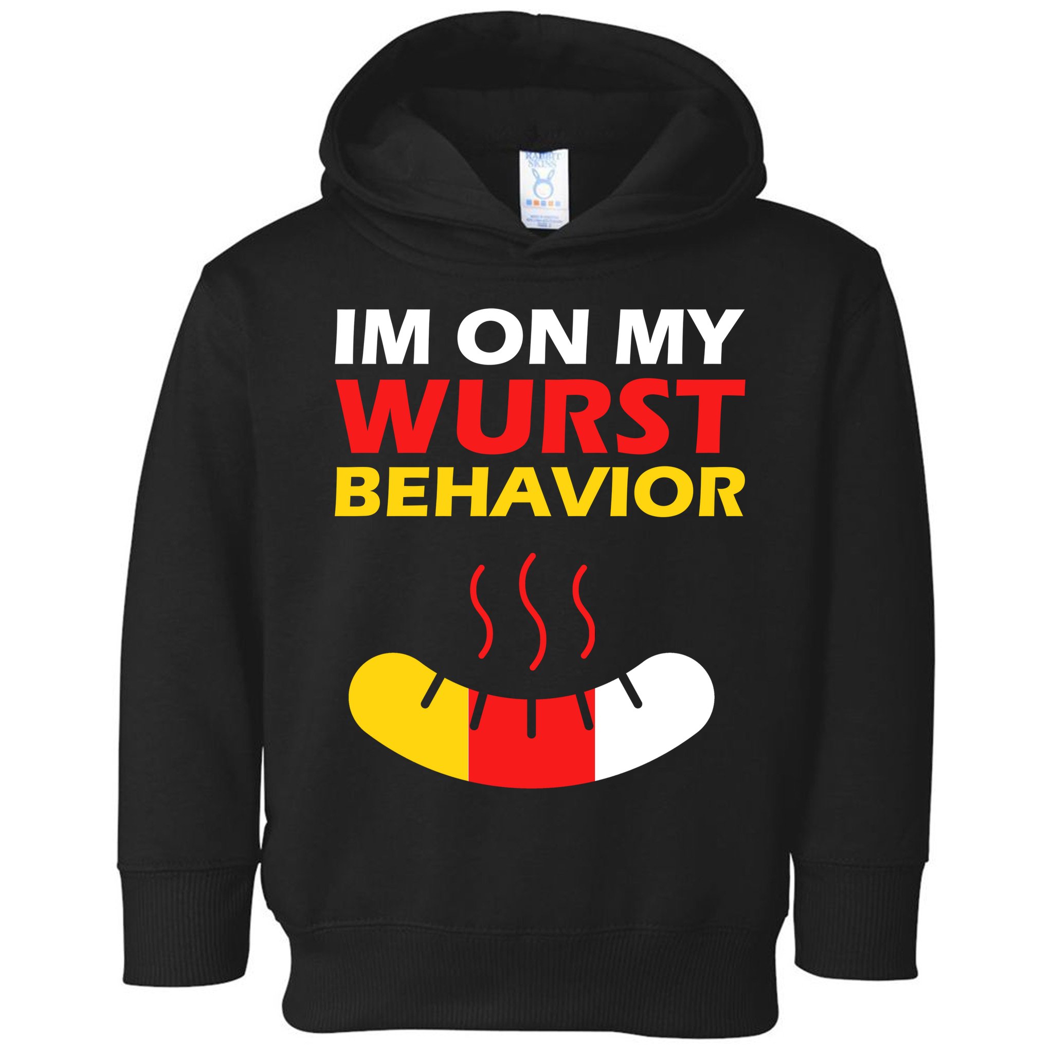 Oktoberfest I'm On My Wurst Behavior  Toddler Hoodie