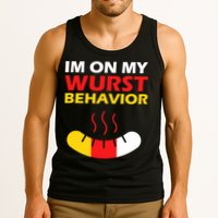 Oktoberfest I'm On My Wurst Behavior  Tank Top