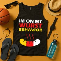 Oktoberfest I'm On My Wurst Behavior  Tank Top