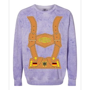 Oktoberfest lederhosen Costume Colorblast Crewneck Sweatshirt