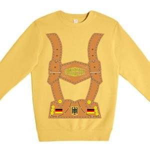 Oktoberfest lederhosen Costume Premium Crewneck Sweatshirt