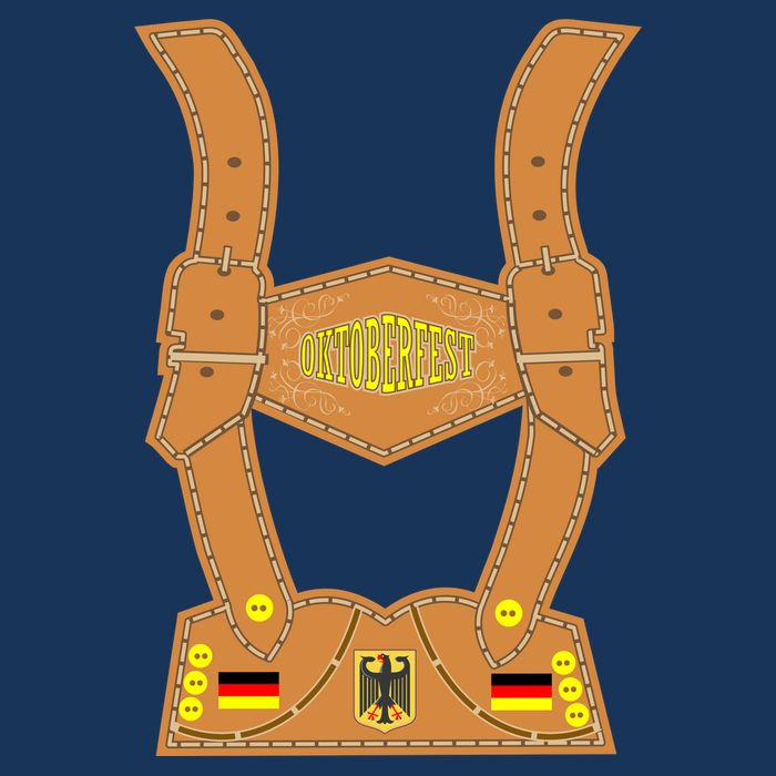 Oktoberfest lederhosen Costume Flatbill Hat