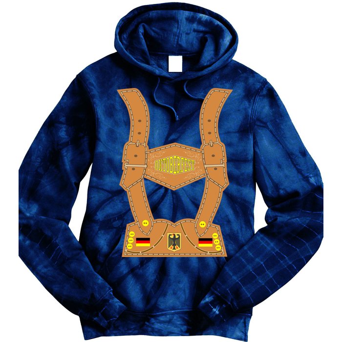 Oktoberfest lederhosen Costume Tie Dye Hoodie