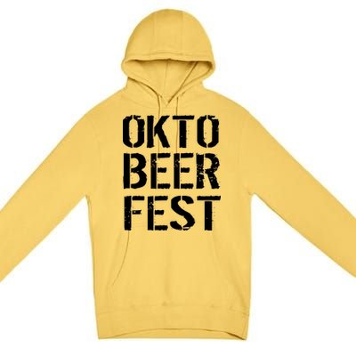 Oktoberfest Okto Beer Fest Logo Premium Pullover Hoodie