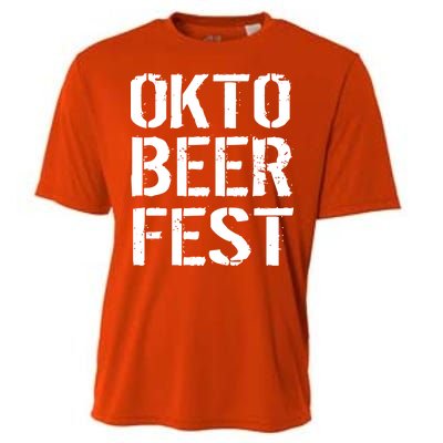 Oktoberfest Okto Beer Fest Logo Cooling Performance Crew T-Shirt