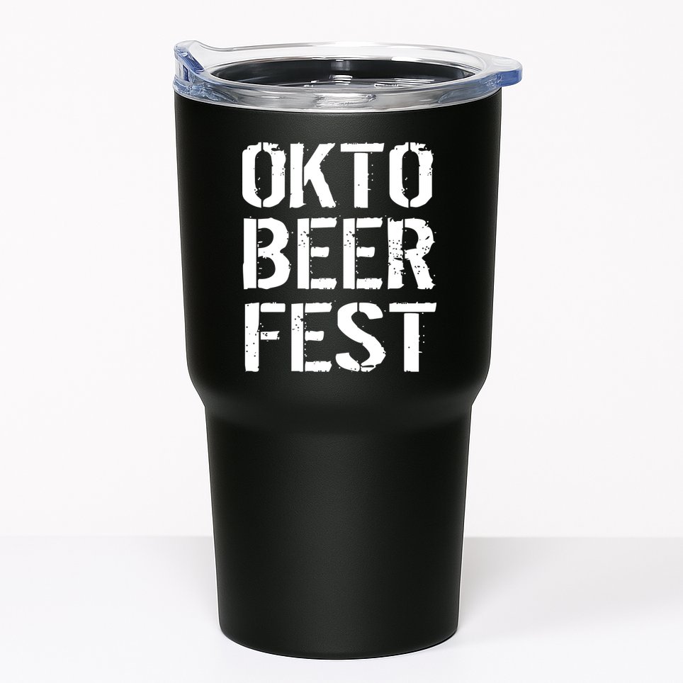 Oktoberfest Okto Beer Fest Logo Tumbler