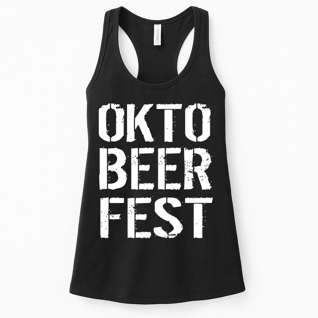 Oktoberfest Okto Beer Fest Logo Womens Tank Top