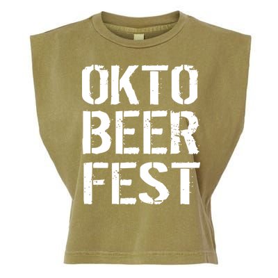 Oktoberfest Okto Beer Fest Logo Garment-Dyed Women's Muscle Tee